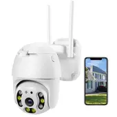 PHILCO - Camara de Seguridad Robótica 1080p PTZ Wifi WaterProof IP66