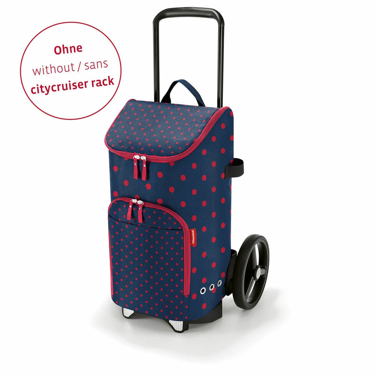 REISENTHEL - Carro de compras con arrastre Citycruiser - mixed dots red REISENTHEL
