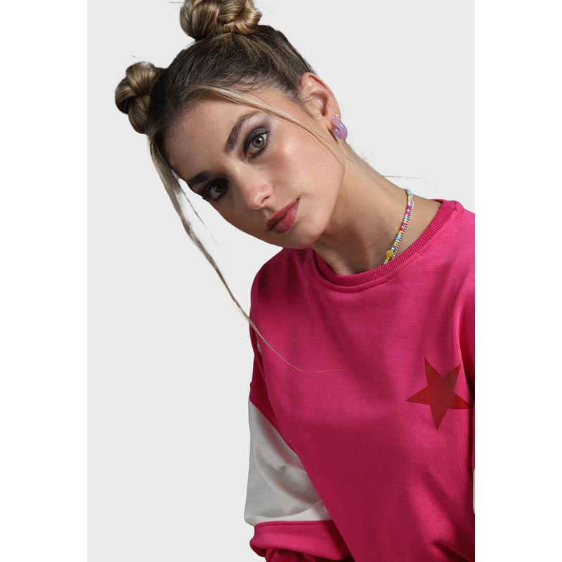 SOVIET - Poleron Crop Mujer Soviet SOVIET