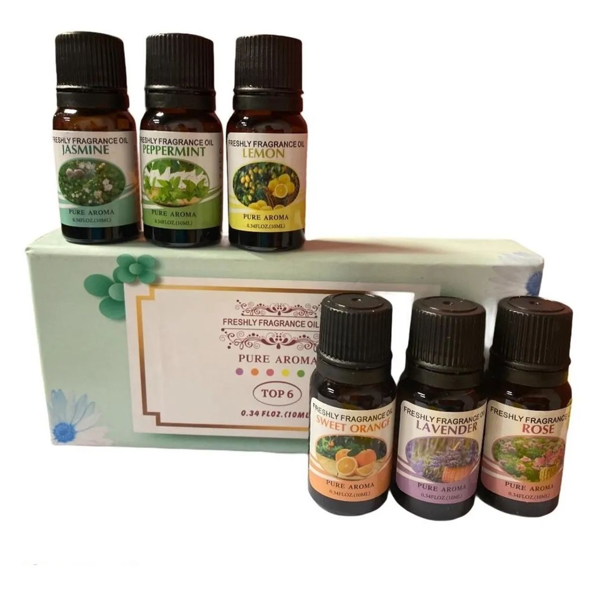 GENERICO - Pack 6 Esencias Para Humidificadores Aceites Aromáticos