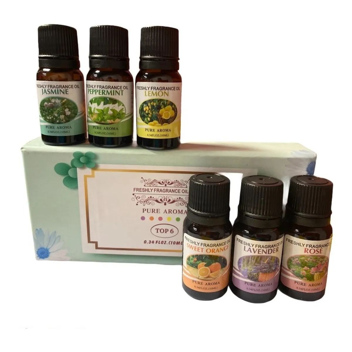 GENERICO - Pack 6 Esencias Para Humidificadores Aceites Aromáticos