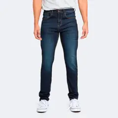 IDEM - Jeans Hombre Slim Azul Focalizado Medio