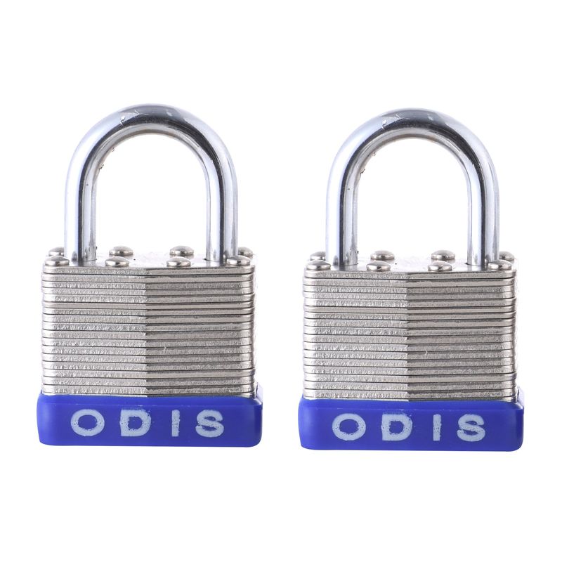 ODIS - Pack 2 Candados Laminado Odis 50mm Acero Zincado
