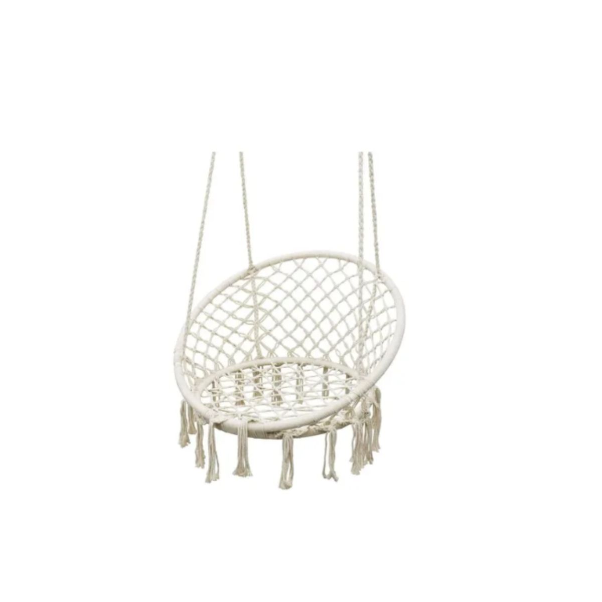 GENERICO - Silla Hamaca Colgante Columpio Terraza Beige