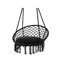 Silla Hamaca Colgante Columpio Terraza Negro