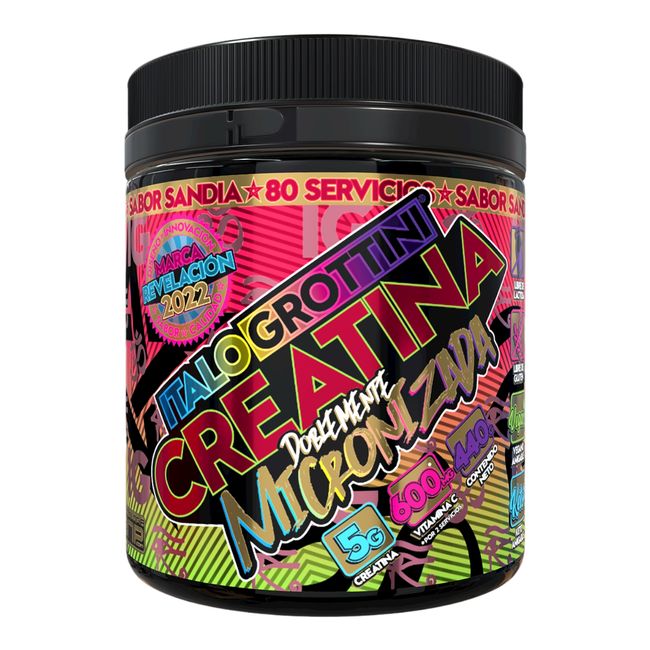 ITALO GROTTINI - PROTEINA DE CARNE + CREATINA  SABOR SANDÍA  440 GR