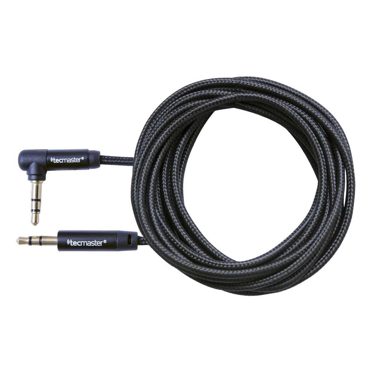 TECMASTER - CABLE AUXILIAR AUDIO 3 METROS EN 90° NEGRO