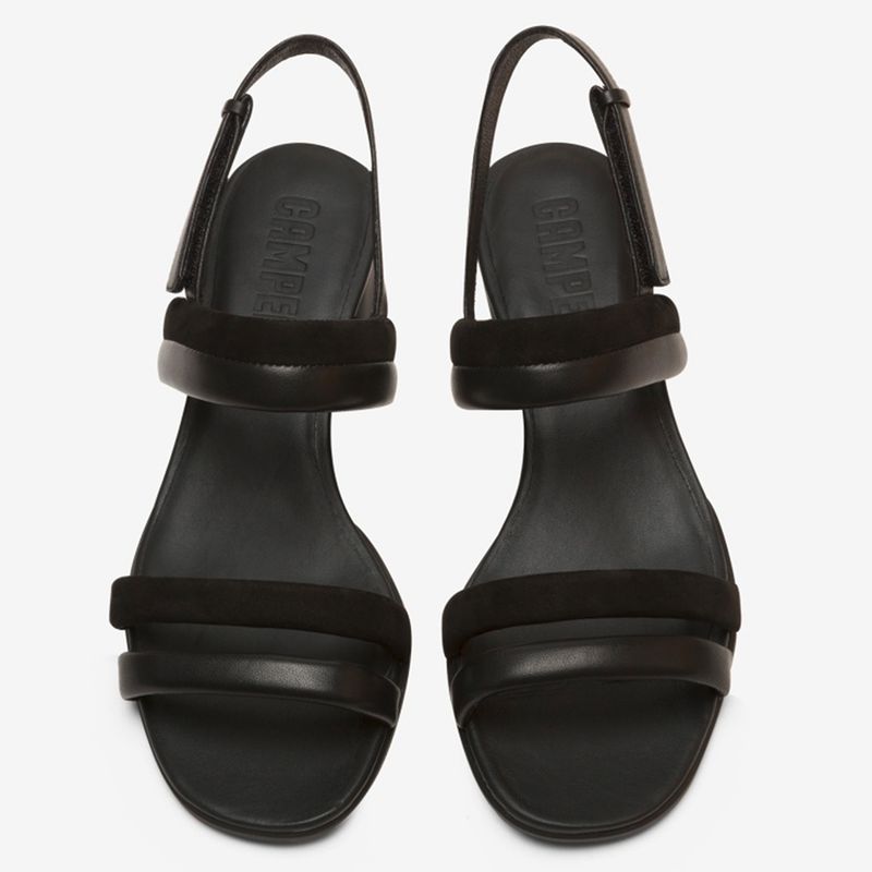 Camper - Sandalia Cuero Mujer Negro