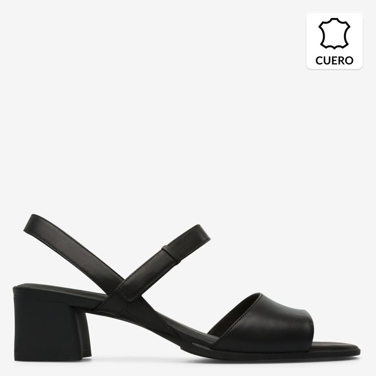 CAMPER Sandalia Mujer Cuero Negro