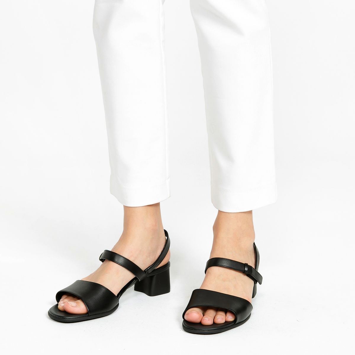 CAMPER - Sandalia Mujer Cuero Negro Camper