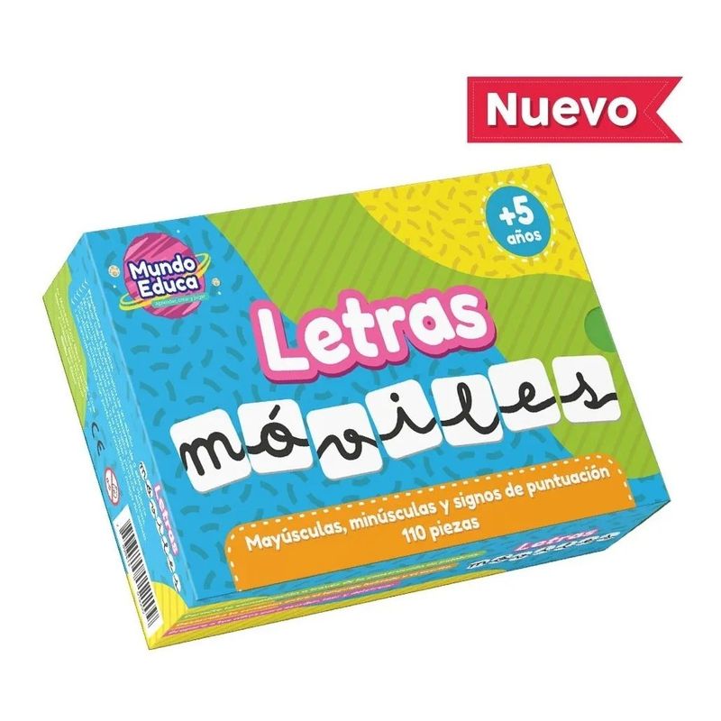 ADETEC - Set Fichas Letras Móviles Adetec 110 Piezas Adetec - 1220