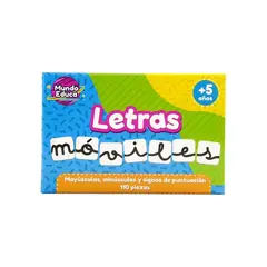 ADETEC - Set Fichas Letras Móviles 110 Piezas - 1220