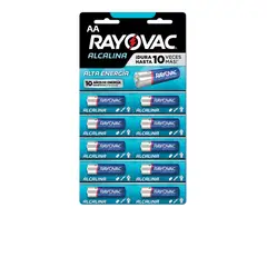 RAYOVAC - Pilas Alcalinas AA Pack 10 Unidades