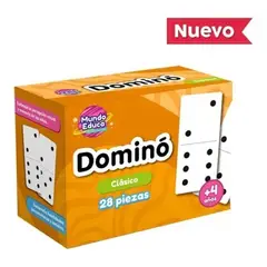 ADETEC - Domino Clásico 28 Piezas Mundo Educa