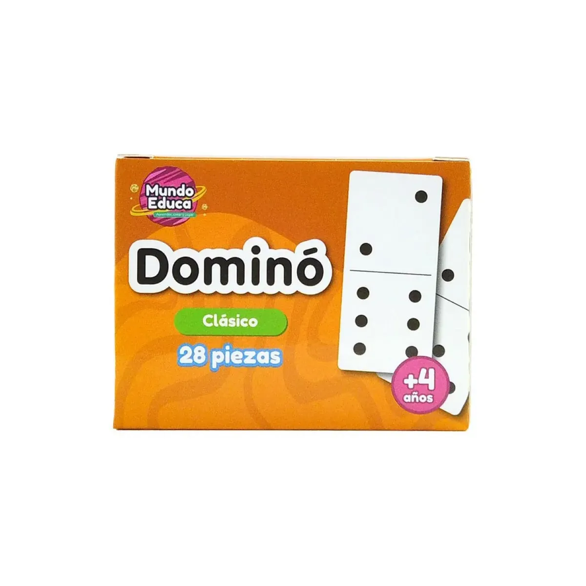 ADETEC - Domino Clásico 28 Piezas Mundo Educa