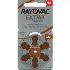 RAYOVAC - Pilas Auditivas Tipo 312 Pack 10 (60 Pilas)