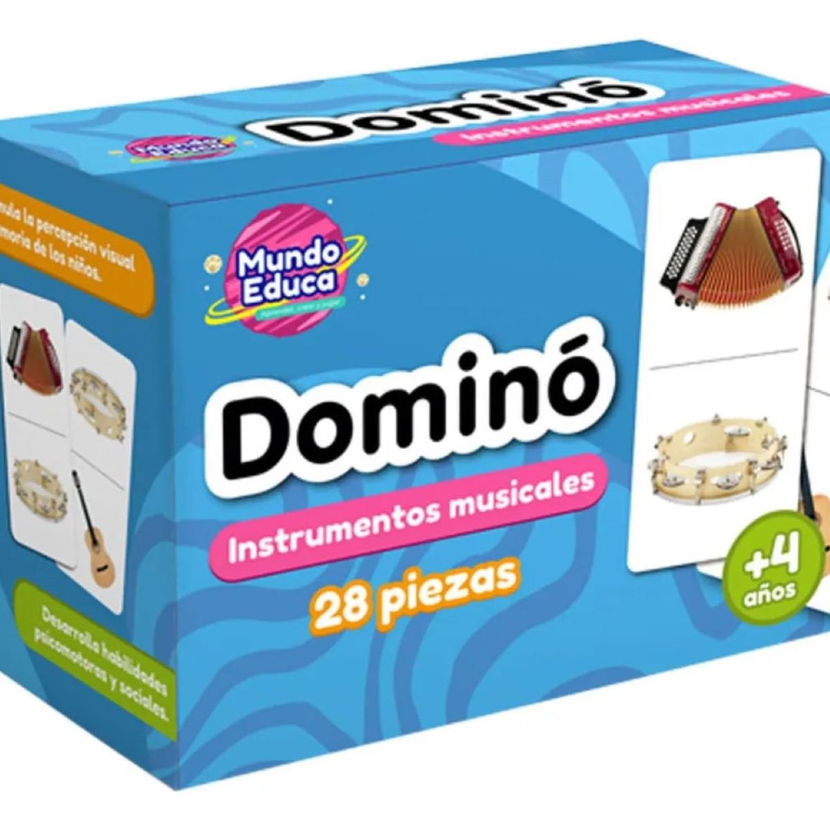 ADETEC - Domino Temática Instrumentos Musicales 28 Piezas
