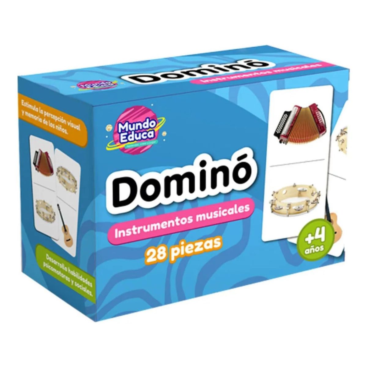 ADETEC - Domino Temática Instrumentos Musicales 28 Piezas