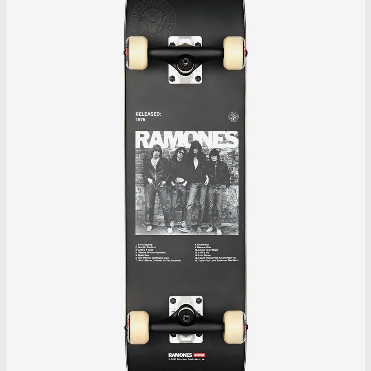 GLOBE - G2 Ramones - 7.75" Skateboard Completo Negro Globe