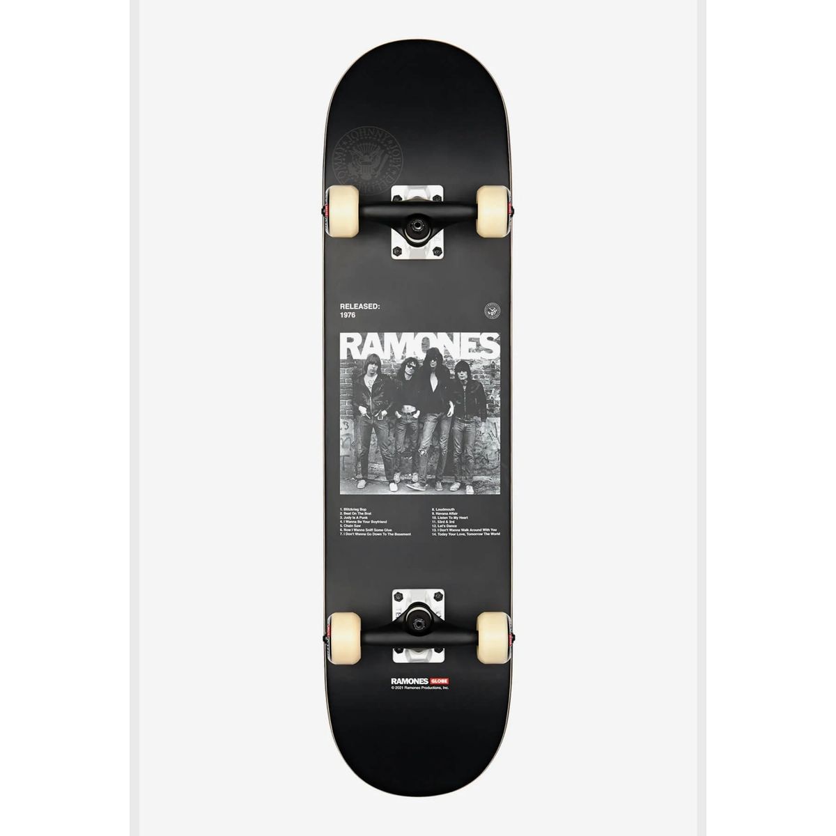 GLOBE - G2 Ramones - 7.75" Skateboard Completo Negro Globe