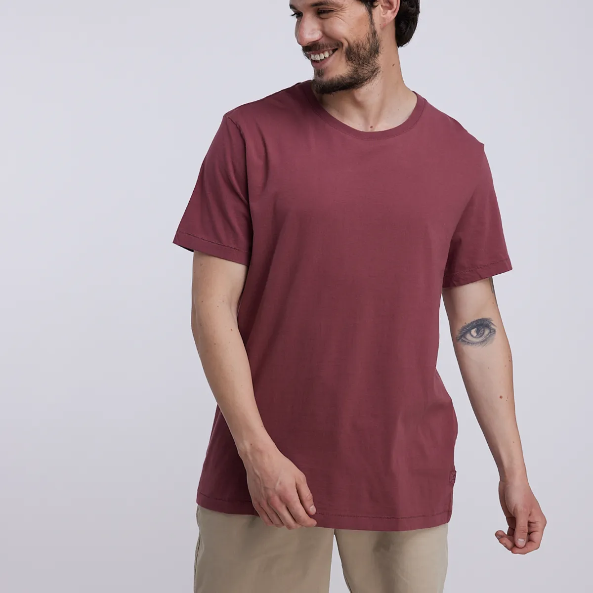 PANAMA JACK - Polera MC Barcelona Burdeo Panama Jack