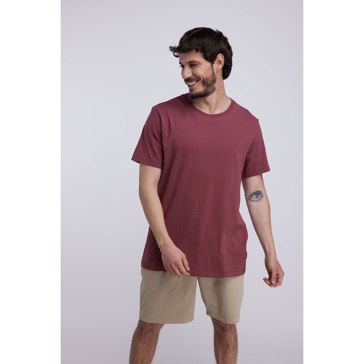 PANAMA JACK - Polera MC Barcelona Burdeo Panama Jack