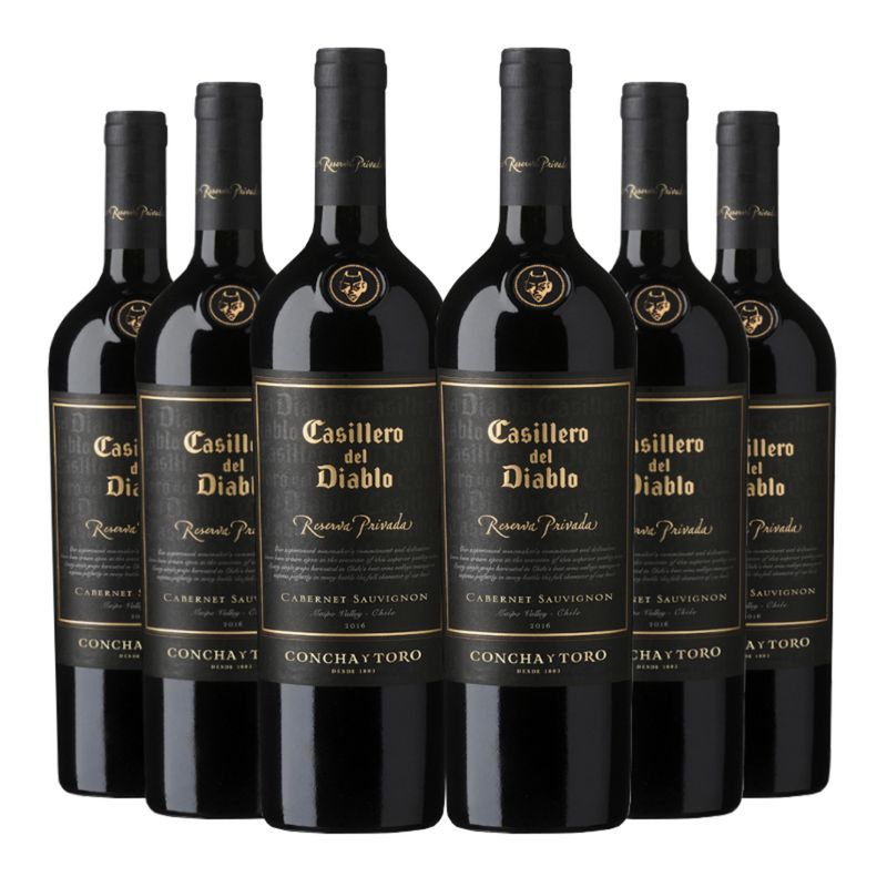 CASILLERO DEL DIABLO - 6 Vinos Casillero Del Diablo Reserva Privada C. Sauvignon