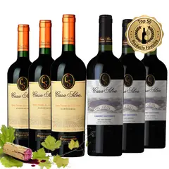 CASA SILVA - 6 Vinos C. Silva: 3 Gr Terroir Ca + 3 Terroir F Cs