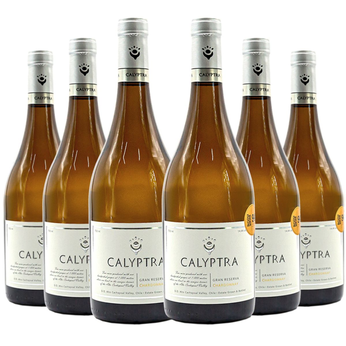 CALYPTRA - 6 Vinos Calyptra Gran Reserva Chardonnay