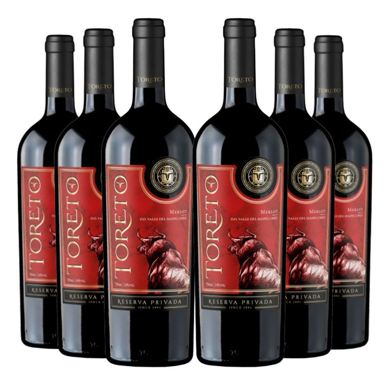 GENERICO - 6 Vinos Toreto Reserva Privada Merlot