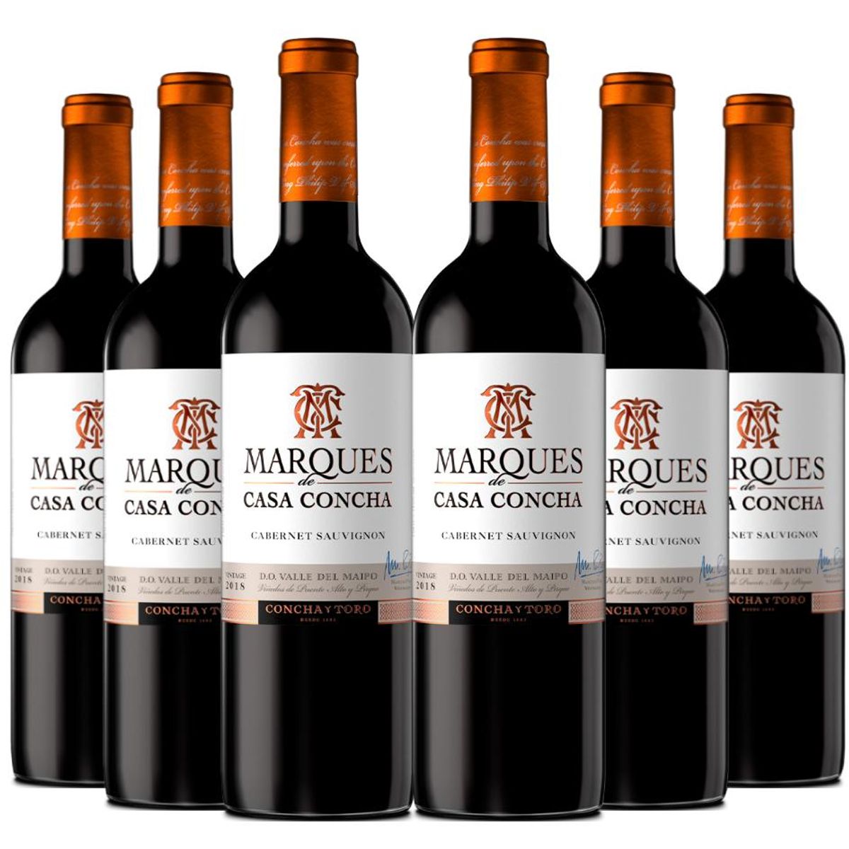 GENERICO - 6 Vinos Marques De Casa Concha Cabernet Sauvignon - Rojo