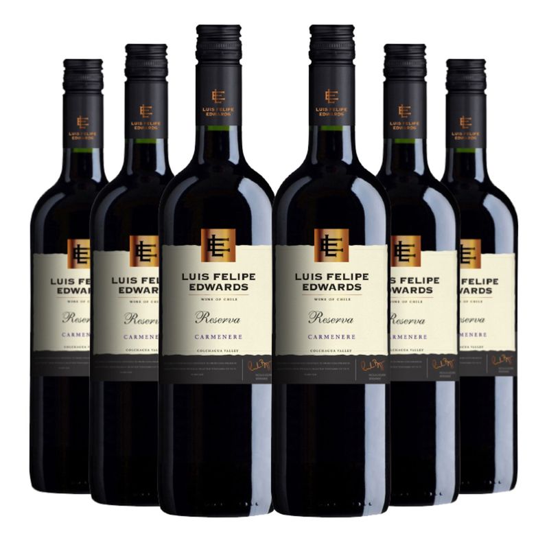 LUIS FELIPE EDWARDS - 6 Vinos Luis Felipe Edwards Reserva Carmenere