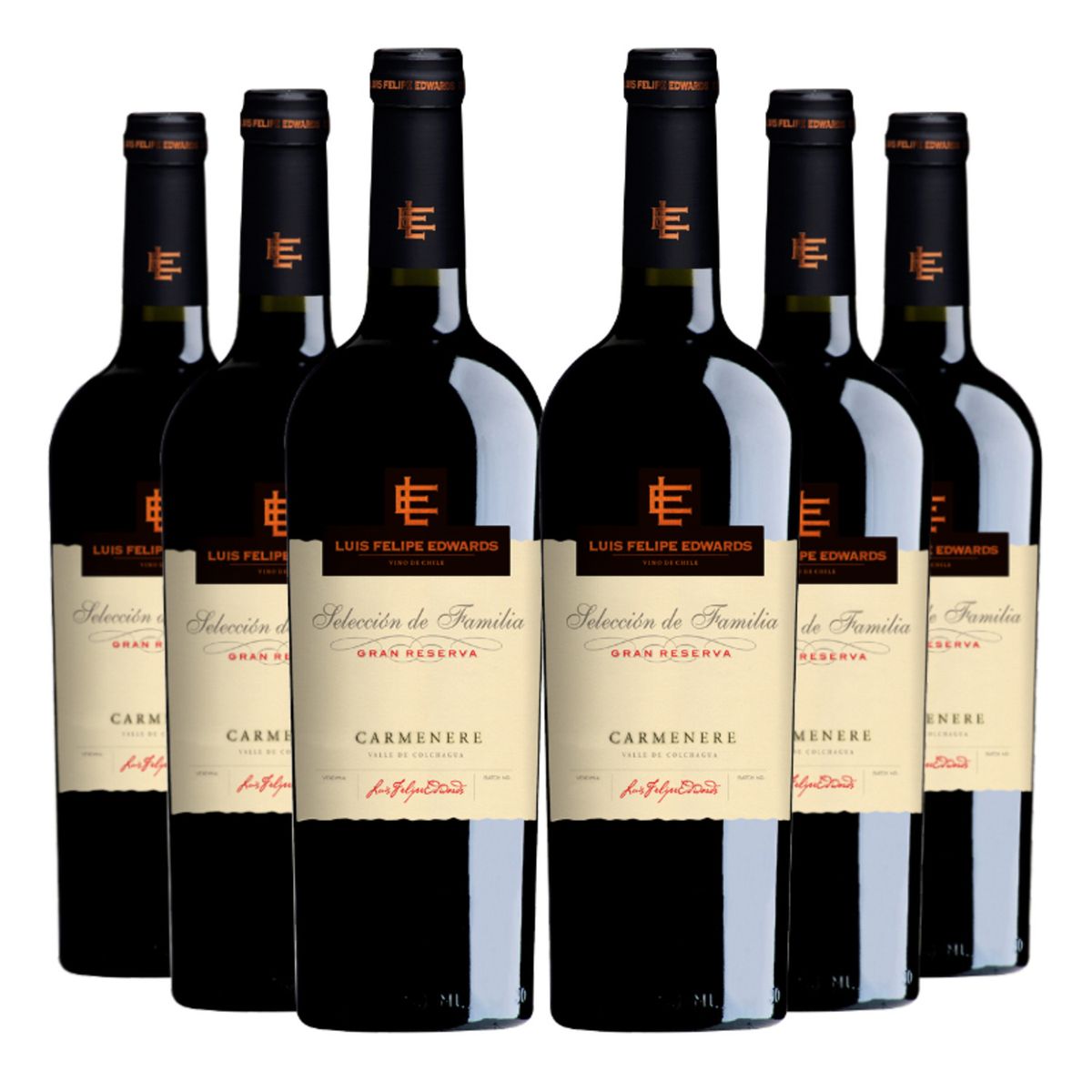 LUIS FELIPE EDWARDS - 6 Vinos Luis Felipe Edwards Gran Reserva Carmenere