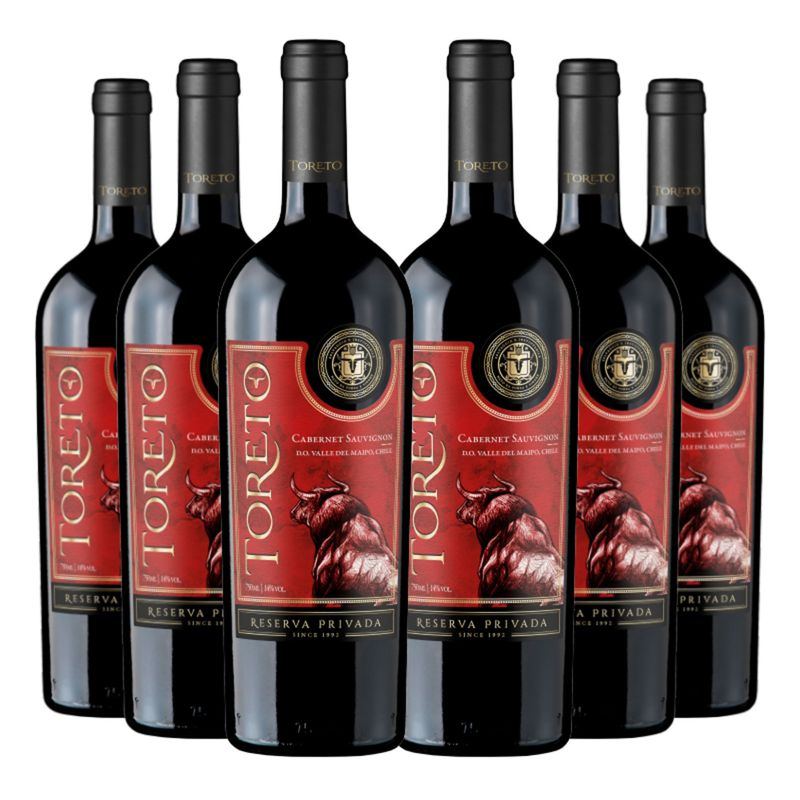 GENERICO - 6 vinos toreto rva privada c. sauvignon