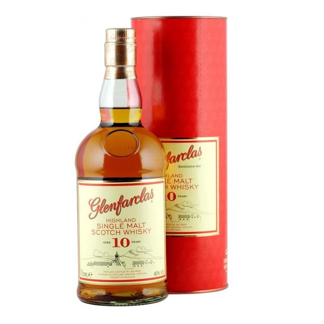 GLENFARCLAS - Whisky Glenfarclas 10 Años, Single Malt - Dorado