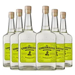 EL GOBERNADOR - 6 Pisco Gobernador, 700ml. - Transparente