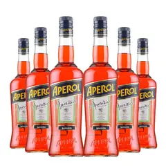 APEROL - 6 Licor (11% 750ml) - Naranjo Pálido