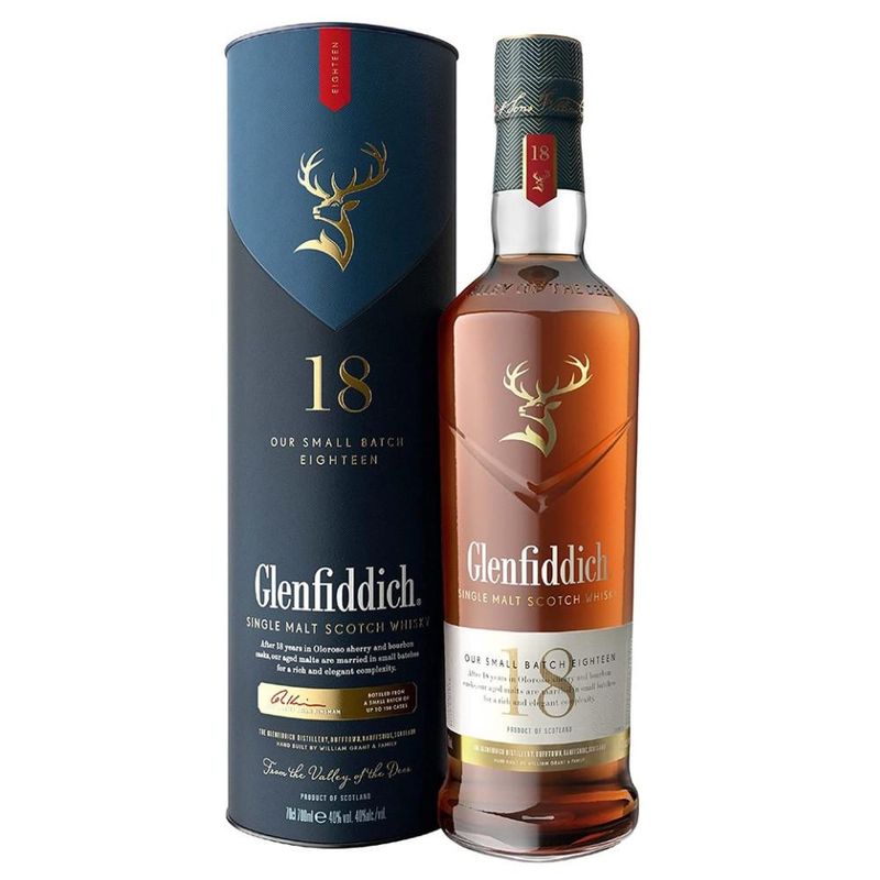 GLENFIDDICH - Whisky Glenfiddich 18 Años Small Batch Reserve, Single Malt - Dorado