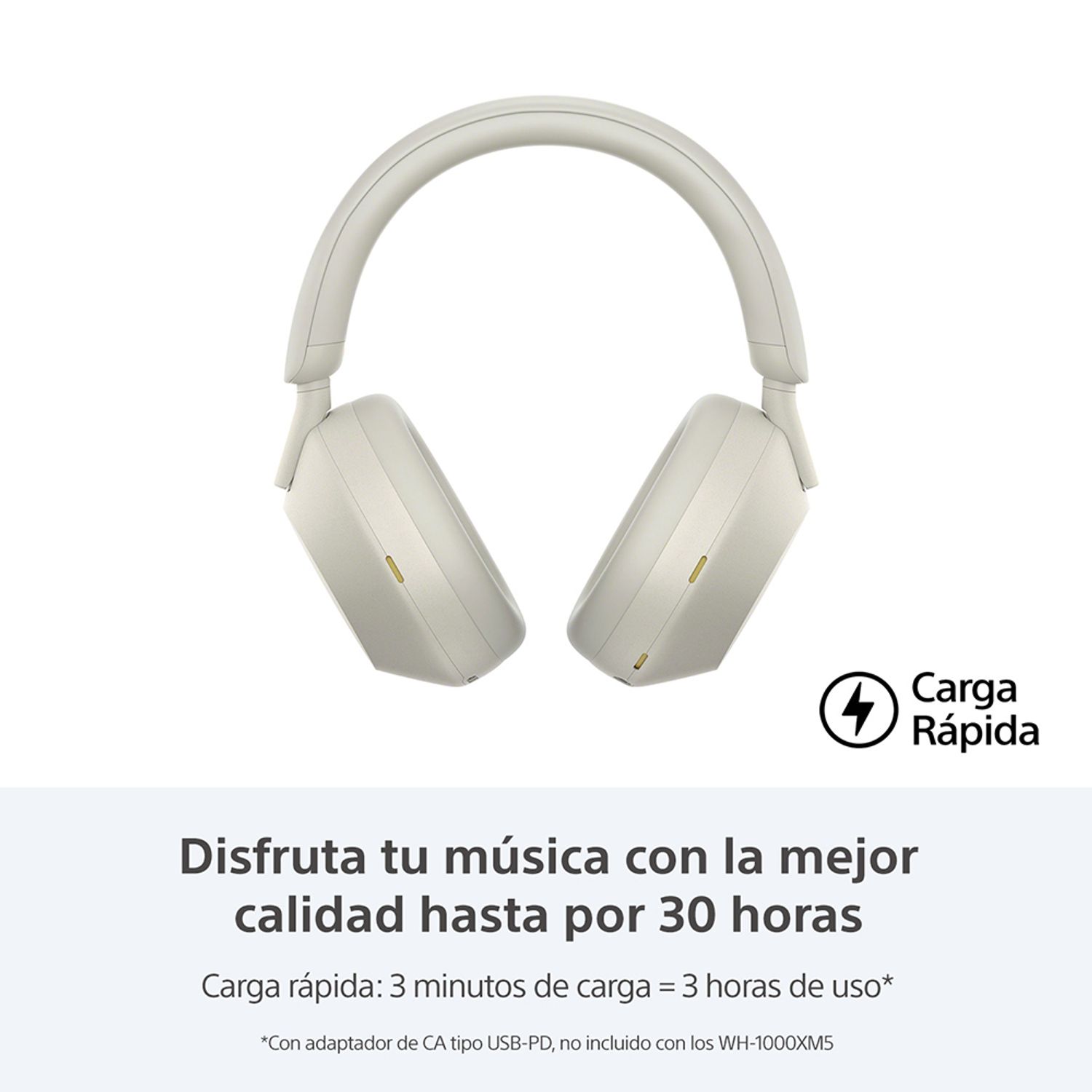 SONY Audífonos inalámbricos con noise cancelling WH-1000XM5