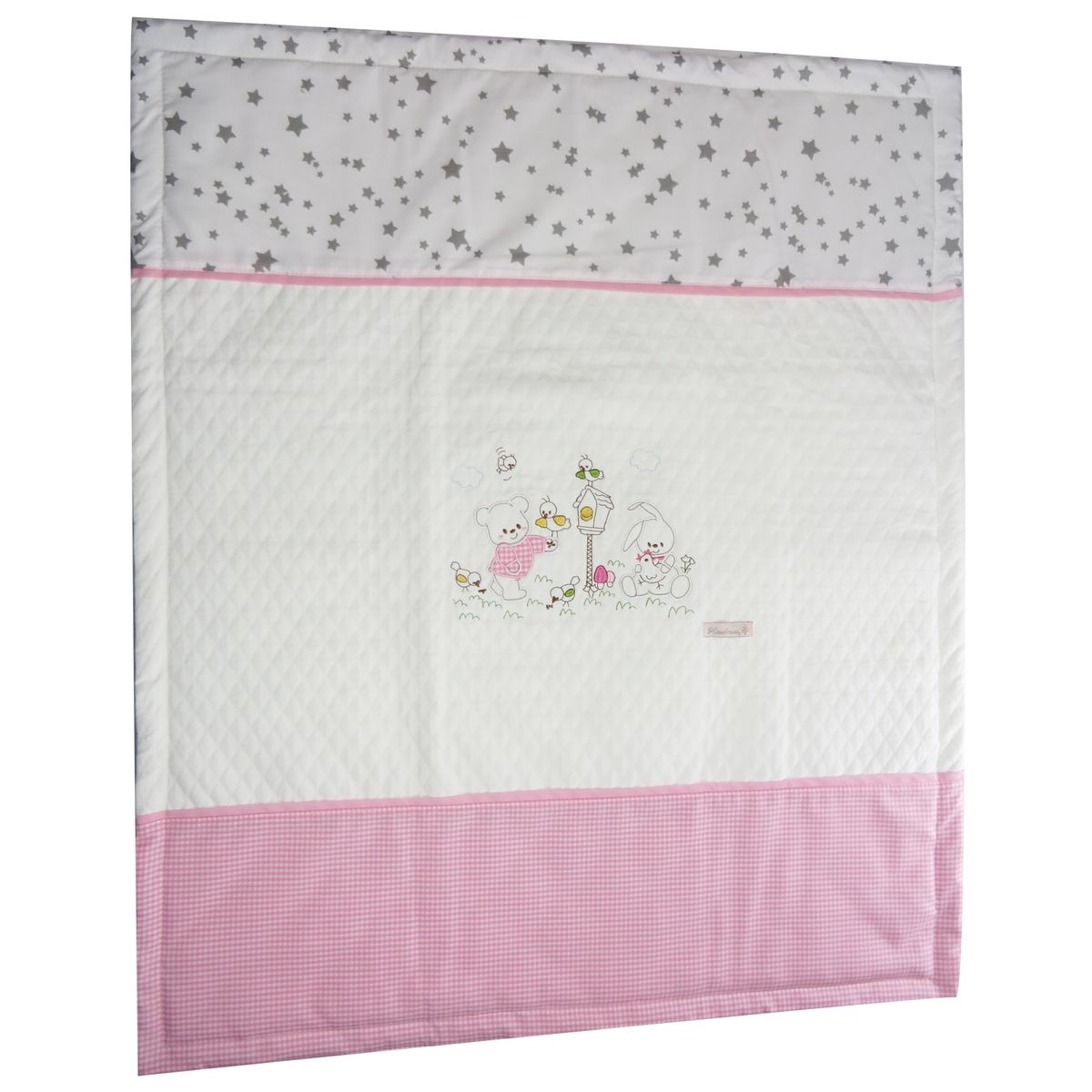 HASELNUSS - COBERTOR CUNA COLECHO ROSADO