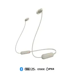 SONY - Audífonos internos Inalámbricos WI-C100 Crema