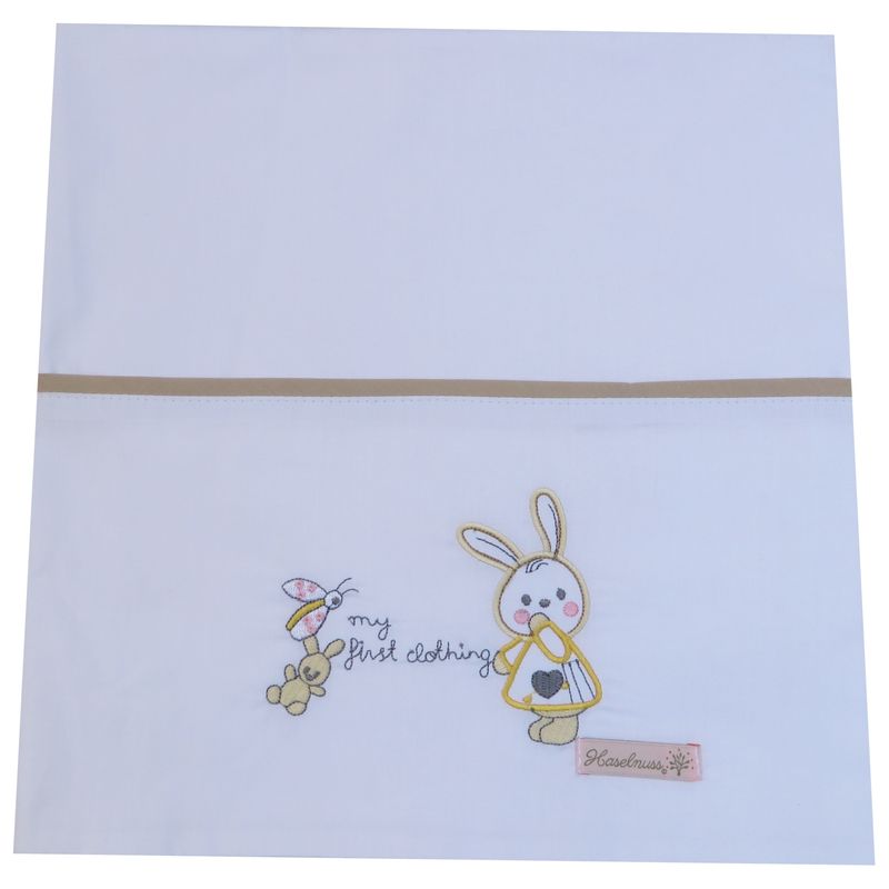 HASELNUSS - juego de sabanas pack and play conejita beige