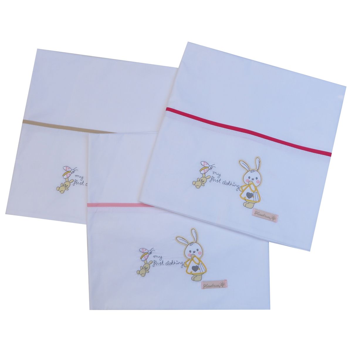 HASELNUSS - juego de sabanas pack and play conejita beige