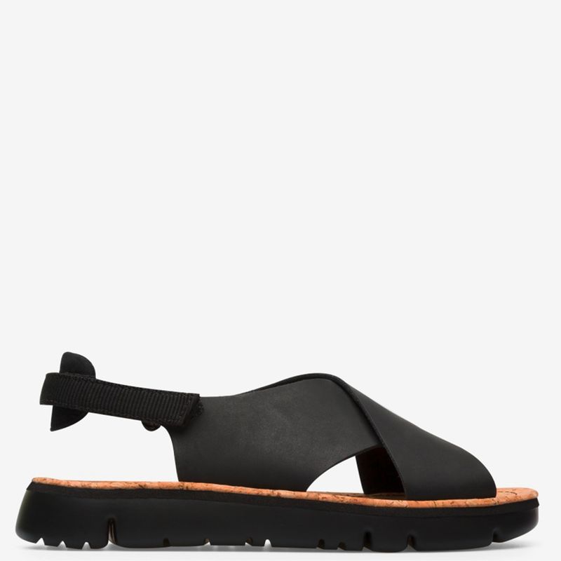 CAMPER - Sandalia Mujer Cuero Negro Camper