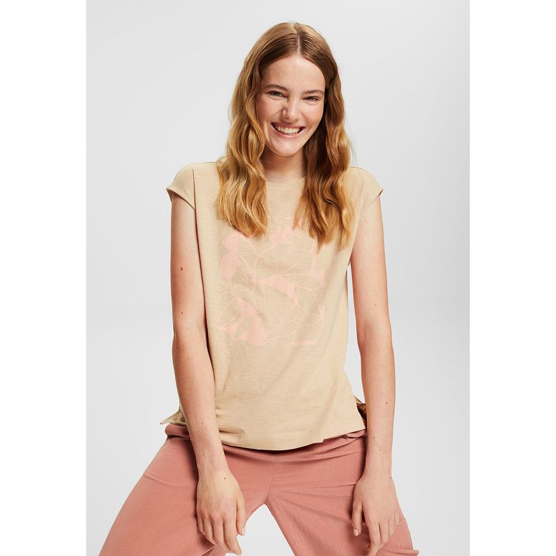 ESPRIT - Polera Con Estampado Esprit ESPRIT