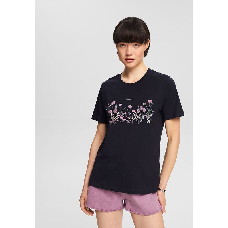 ESPRIT - Polera Con Estampado De Flores Esprit ESPRIT