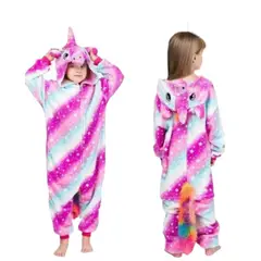 GENERICO - Pijama Enterito Polar Niña Unicornio Estrella