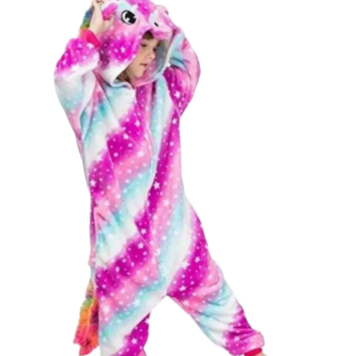 AGW - Pijama  Enterito Polar Niña Unicornio Estrella