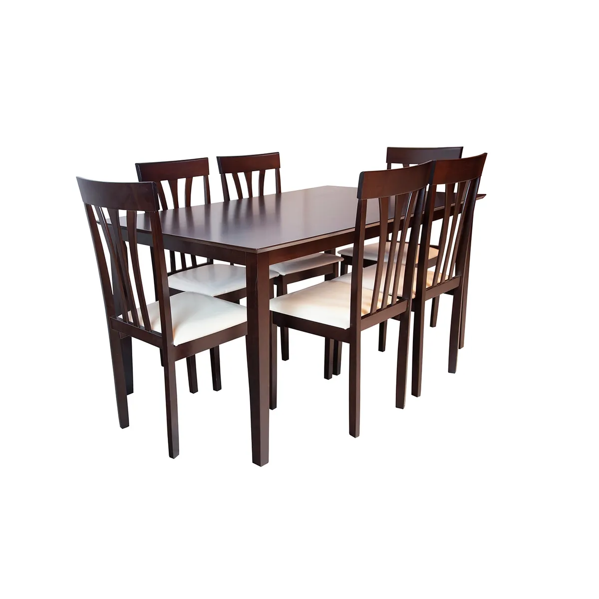 SWEET HOGAR - Comedor de madera con 6 sillas modelo Celta