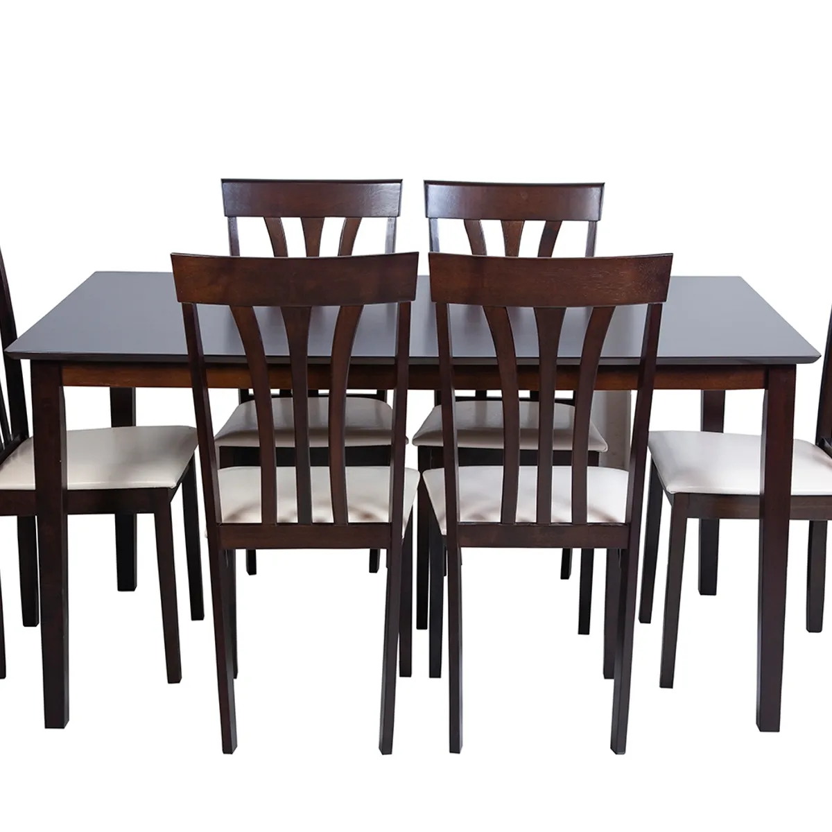 SWEET HOGAR - Comedor de madera con 6 sillas modelo Celta